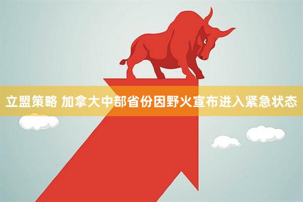 立盟策略 加拿大中部省份因野火宣布进入紧急状态
