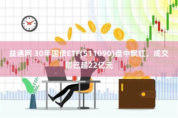 益通网 30年国债ETF(511090)盘中飘红,成交额已超22亿元